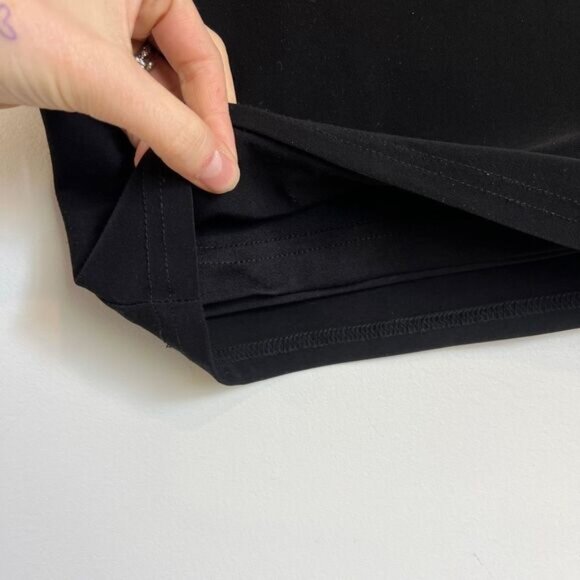 Vintage Joseph Ribkoff Women's Size Medium Black A Line Lined Mini Skirt Stretch - Picture 8 of 12